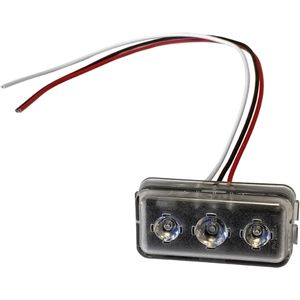 Peterson® Grommet-Mount Triple-Flash 2.5" LED Alternating Strobe Light - Class I, 9-12V, 60FPM (Amb)