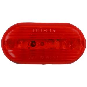 Peterson® Surface-Mount 4" Oval PC-Rated LED Side Mrkr/Clrnc Light - 2 Diodes, Hardwired, 12-24V (Red)
