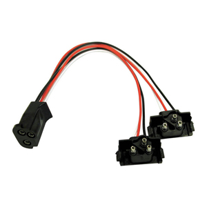 Peterson® PL3 "Y" Adapter - PL3 Female Plug to 2-Right Angle Plug