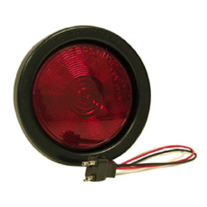 Peterson® 4" Red Round Stop/Turn/Tail Light, Long Life, Kit