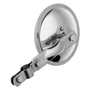 Peterson® 6" Steel Clamp-On Convex Mirror, Stainless Steel Finish