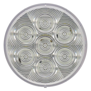Peterson® LumenX® LED 4" Round Clear Back-Up Light - Grommet Mount, PL-3