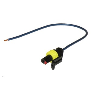 Peterson® 8" Single-Wire AMP-Compatible Plug w/ Stripped Wire