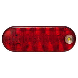 Peterson® LumenX® LED Oval Red Stop/Turn/Tail & Back-Up Light - Grommet Mount