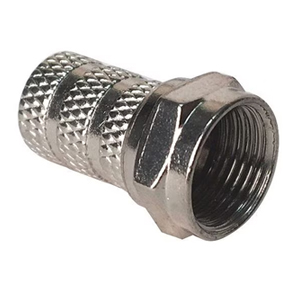 "F" Male Twist-On Connector Crimpless