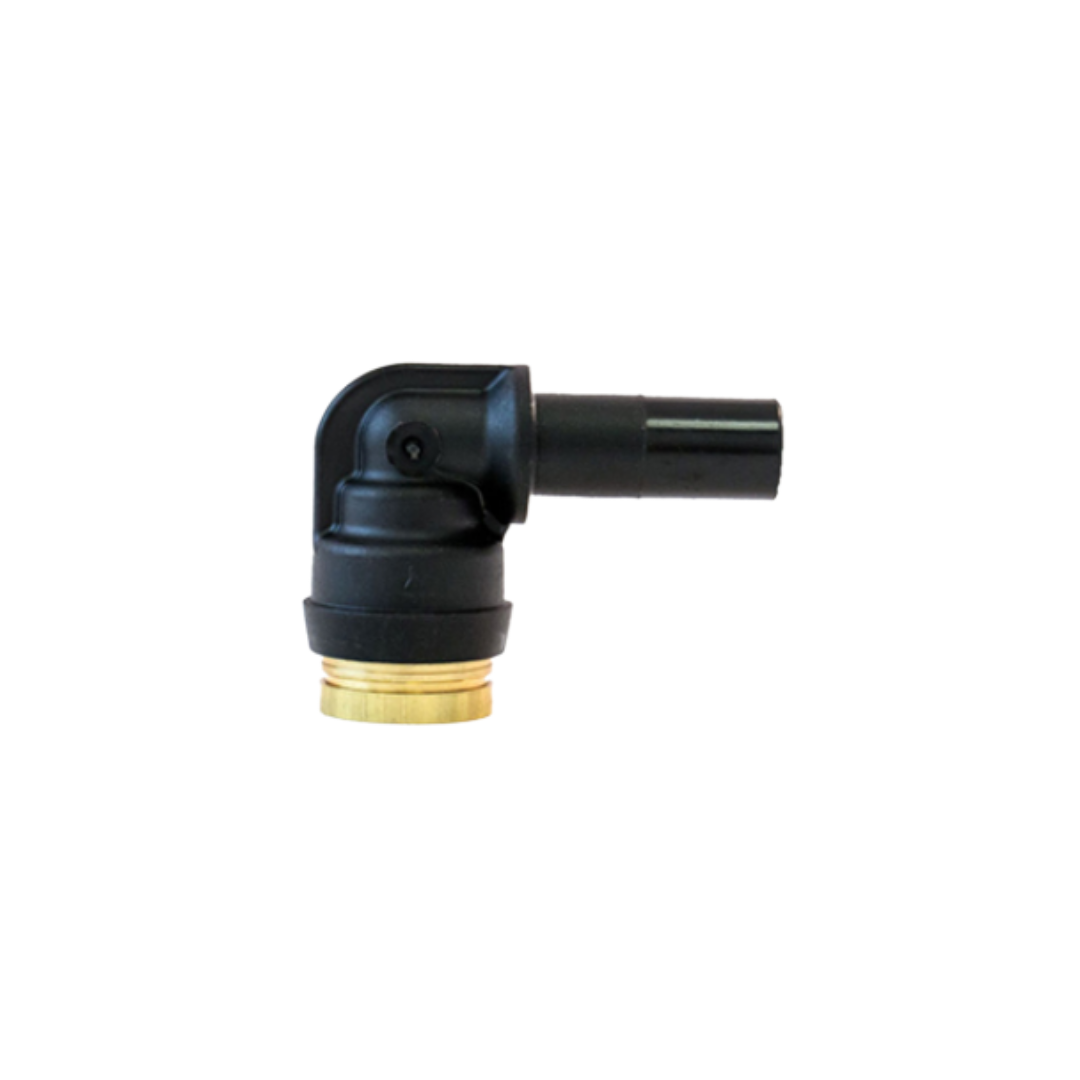 1/4" x 1/4" DOT Push-to-Connect Standpipe Elbow – Brass/Composite – Swivel
