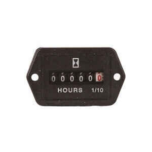 Hour Meter - Rectangular 2-Hole Mount