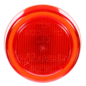 Grommet-Mount 2-1/2" Round LED Mrkr/Clrnc Light - 2 Diodes, Fit N' Forget M/C, 12V (Red)