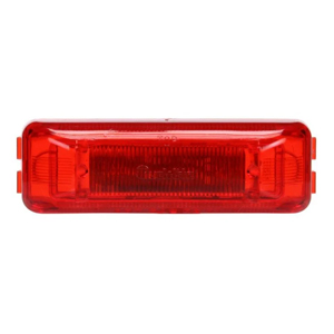 Bracket-Mount 3-3/4" Rectangular LED Mrkr/Clrnc Light - 2 Diodes, Fit N' Forget M/C, 12V (Red)