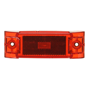 Surface-Mount 6" Rectangular PC-Rated LED Mrkr/Clrnc Light w/ Reflex - 1 Diode, Fit N' Forget M/C, 12V (Red)