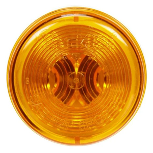Grommet-Mount 2" Round PC-Rated Incandescent Mrkr/Clrnc Light - PL-10, 24V (Amb)