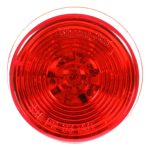 Grommet-Mount 2" Round LED Mrkr/Clrnc Light - 6 Diodes, PL-10, 12V (Red)