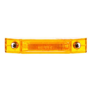 Surface-Mount 4" Rectangular LED Mrkr/Clrnc Light Kit - 2 Diodes, 0.180 Bullet, Fit N' Forget M/C, 12V (Amb)