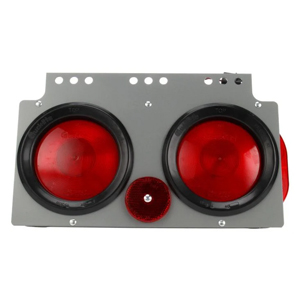 Bracket-Mount 13-1/2" Rectangular RH Incandescent S/T/T Light Module w/ Side Marker - PL-3, 12V (Red)