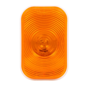 Super 45® Grommet-Mount 5-1/4" Rectangular Incandescent Rear Turn Signal Light - PL-3, 12V (Amb)