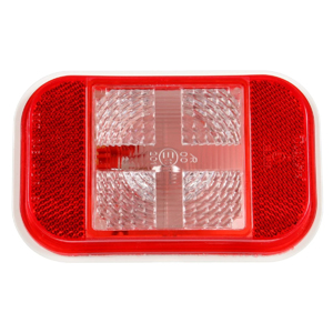 Super 45® Grommet-Mount 5-1/4" Rectangular Back-Up Light w/ Reflex - PL-2, 12V (Wht)