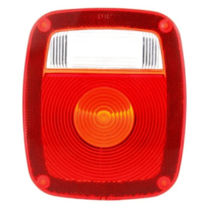 Replacement Square Snap-Fit Lens for 5010 Series Tail Lights (Red)