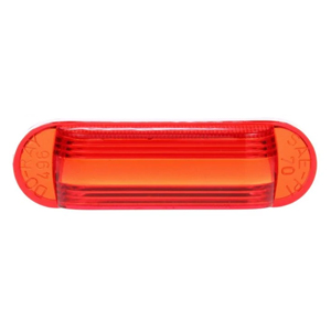 Replacement Oval Snap-Fit Lens for Do-Ray Mrkr/Clrnc Lights (Red)