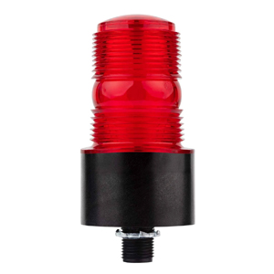 Microstrobe® Low-Profile Single-Flash Beacon - 12-24V, 60-80FPM (Red)