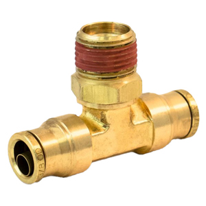 Male Branch Swivel Tee, Brass