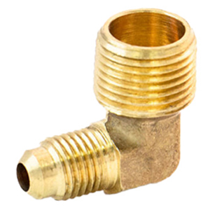 Flare X Male Pipe Elbow, Brass
