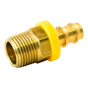Rigid Male Pipe Hose Barb, Brass