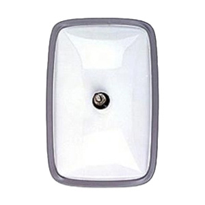 DuraBall® Stud-Mount Flat-Glass 6-1/2 x 10" White Mirror