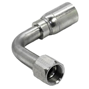 Coll-O-Crimp JIC 37° Female Swivel - Long Drop 90° Tube Elbow - U Series