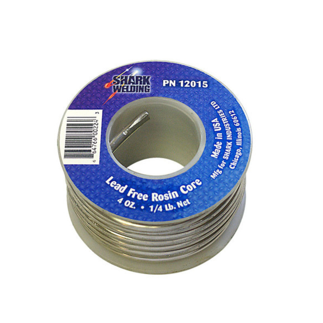 Shark Lead-Free Wire Solder 95/5 Tin-Antimony, 3⁄32-Inch