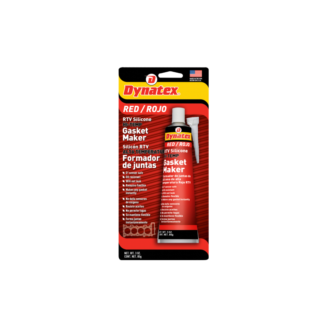 Red Hi-Temp RTV Silicone Gasket Maker, 85 g Tube