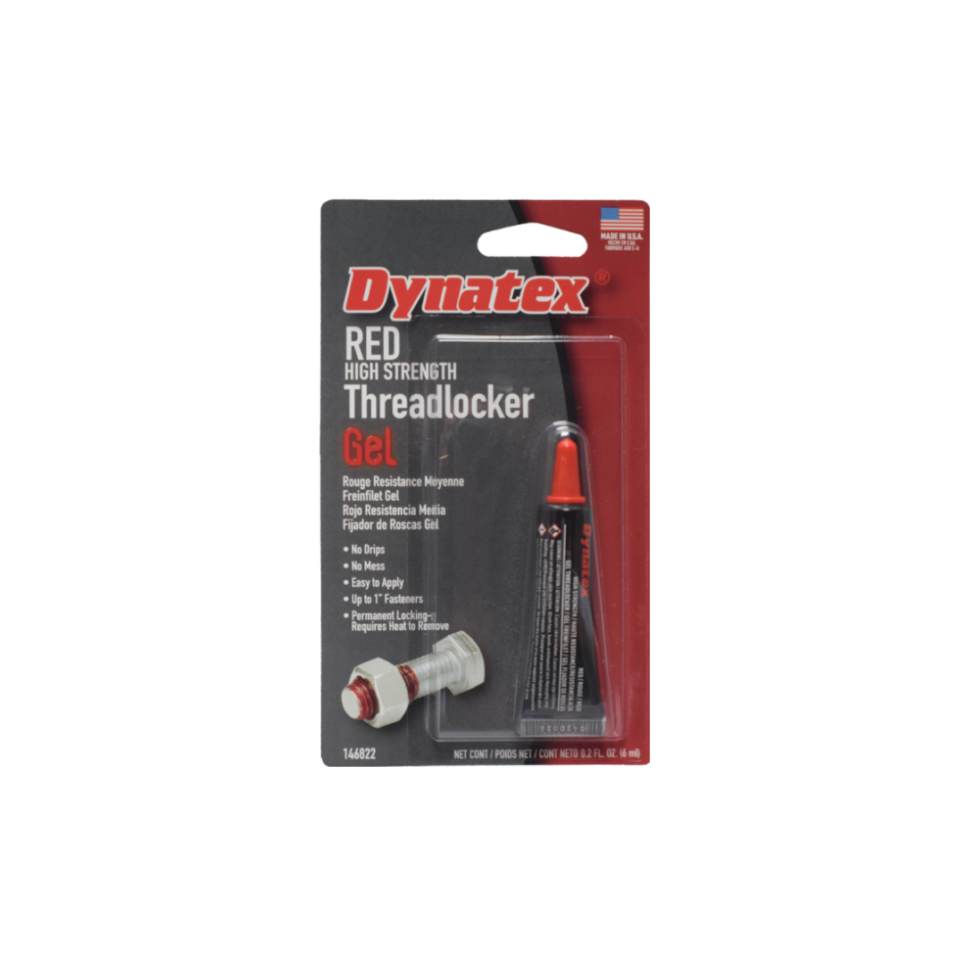 Red High Strength Threadlocker Gel, 35 mL Pump
