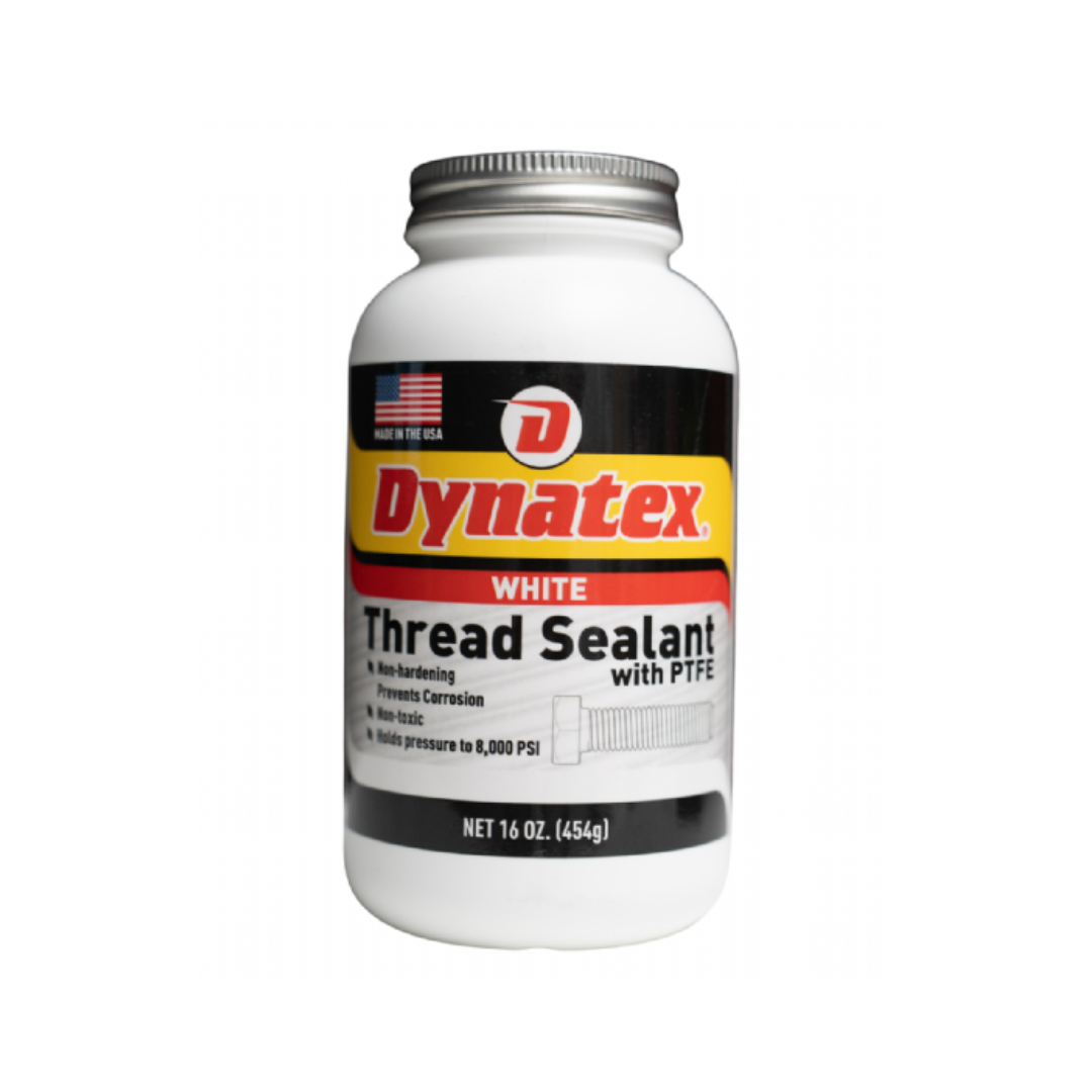 Thread Sealant with PTFE, 16 oz Brush-Top