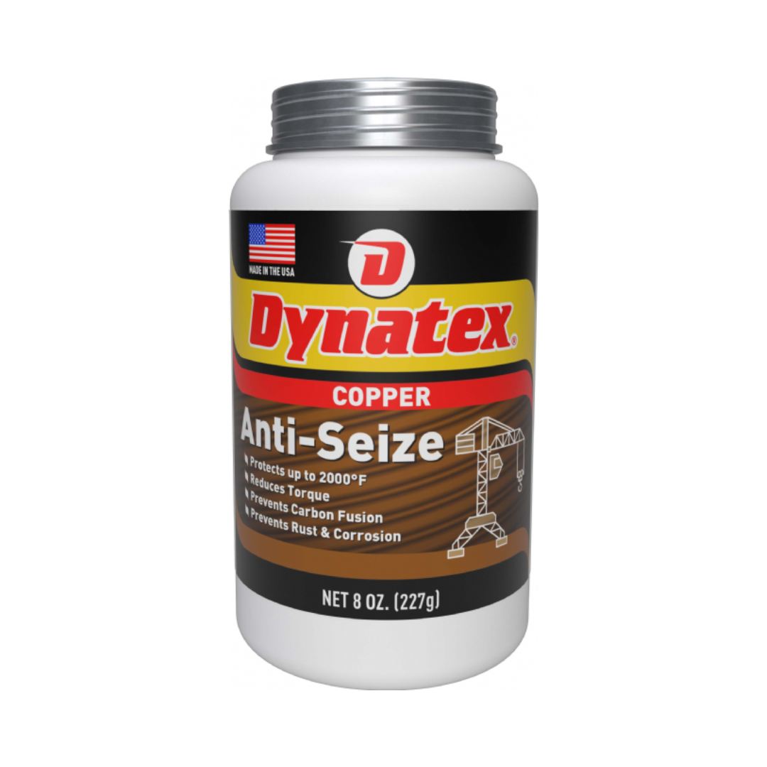 Dynatex 143487 Copper Anti-Seize, 8-oz Brush Bottle