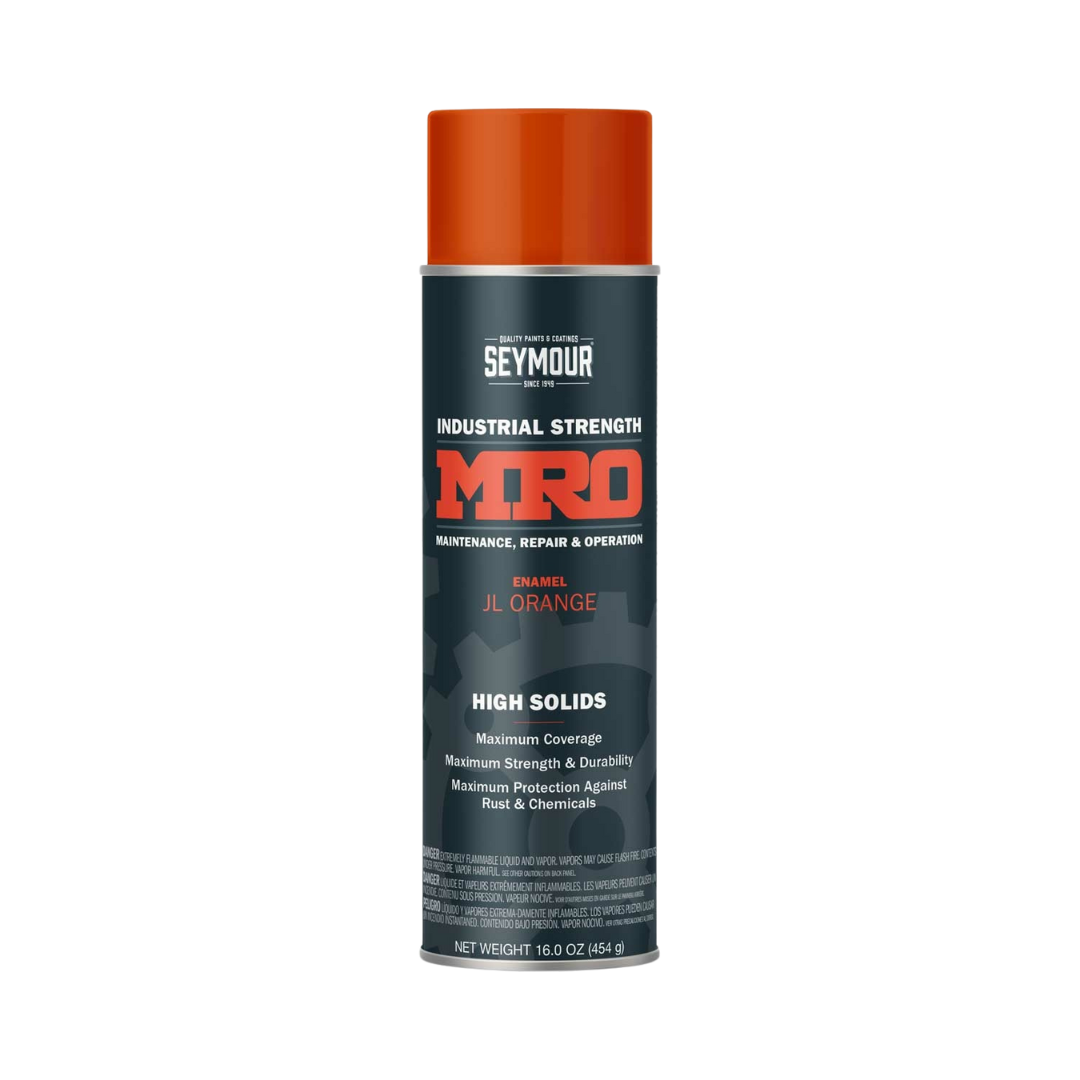 Seymour MRO JL Orange High-Solids Spray Paint 16oz