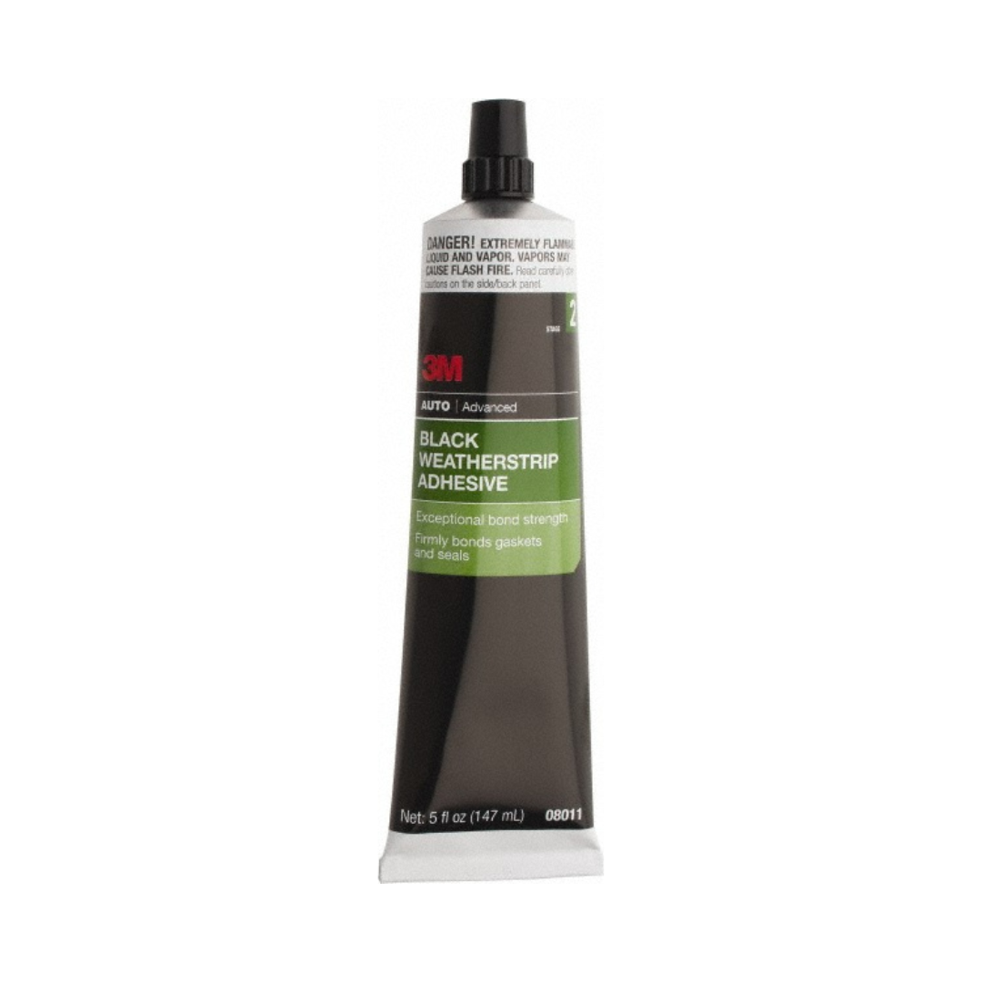 Black Weatherstrip Adhesive 3M 08011, 5 oz Tube