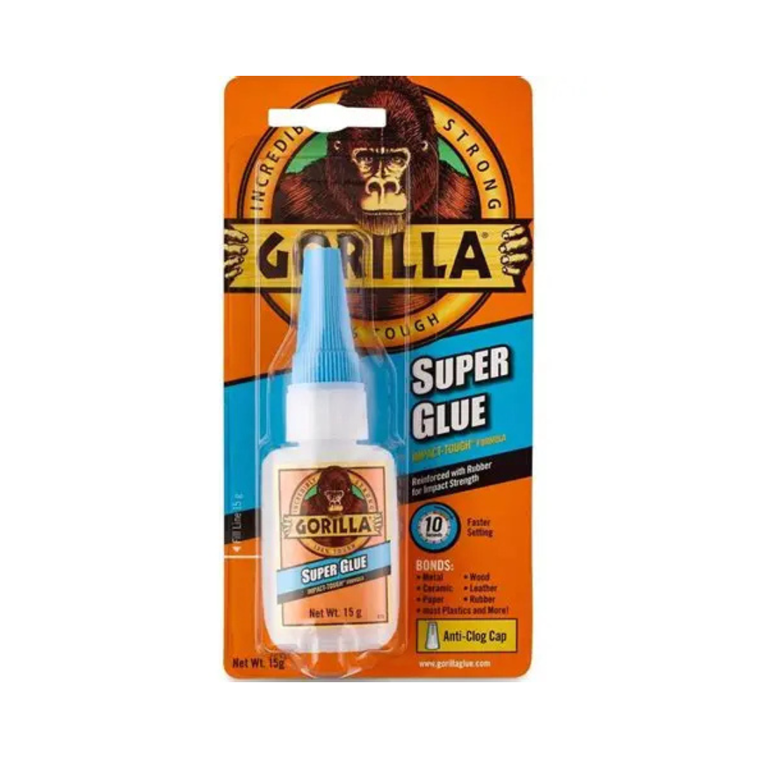 Gorilla Super Glue Gel, 15 g Impact-Tough Formula