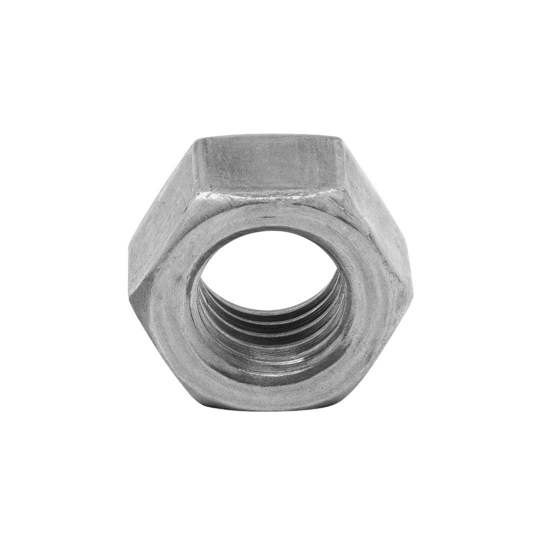 1"-8 Grade 5 Hex Nut – Zinc-Plated Steel, High-Strength Fastener