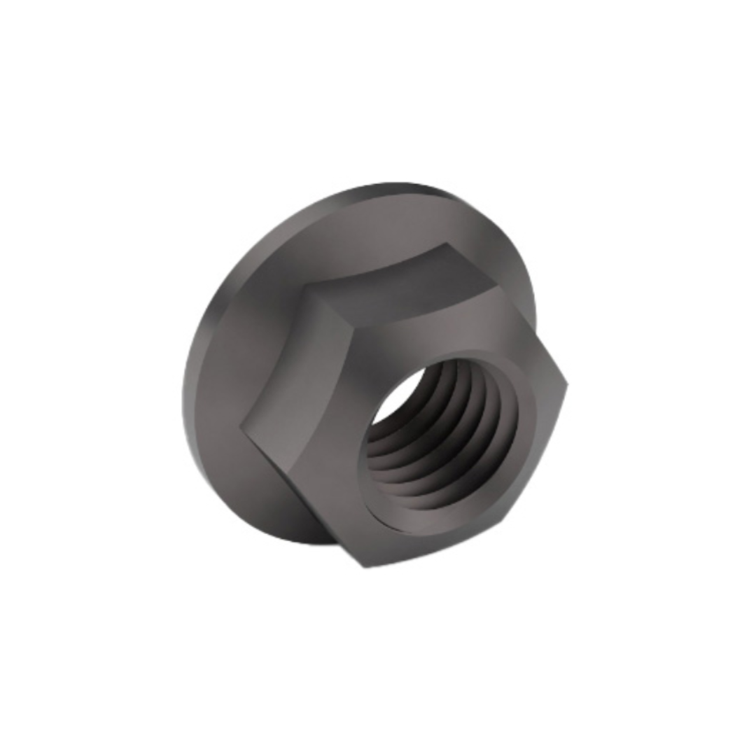 3/4-10 Grade G Locking Frame Nut – Black Steel, Heavy-Duty Vibration-Resistant Nut
