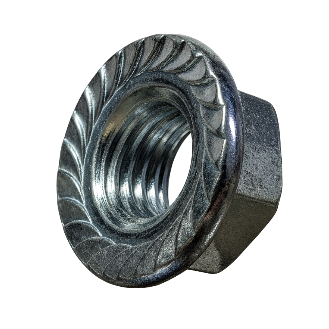 Flange Nut – 1/2"-13 – Zinc Plated – Heavy-Duty Fasteners