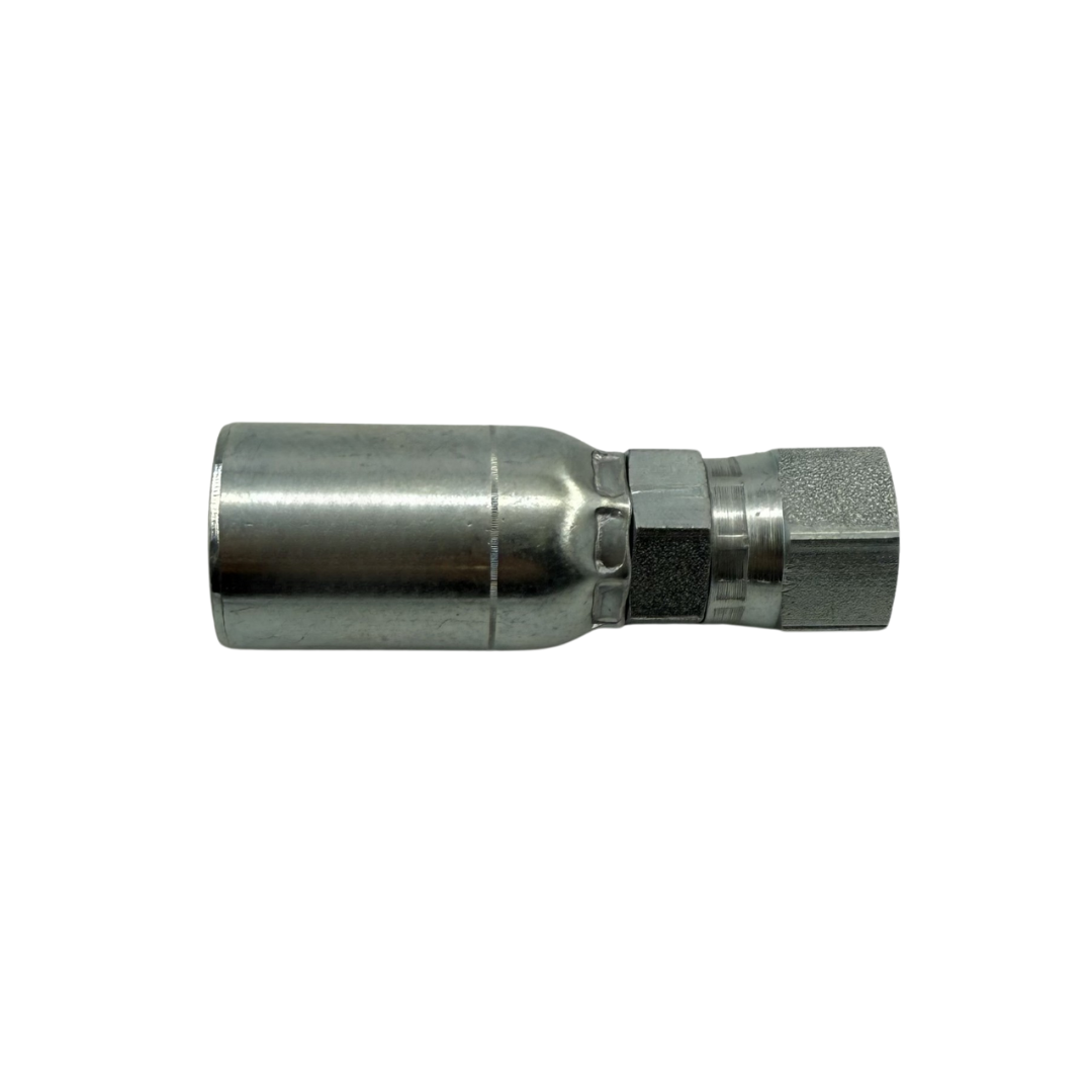 Straight Female Swivel – JIC 37° – 1/2" Hydraulic Hose x 3/4"-16 Thread – Carbon Steel