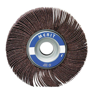 1-3/8" x 5/8" Flap Wheel, 80 Grit Aluminum Oxide, Mounted with 1/4" Steel Shank