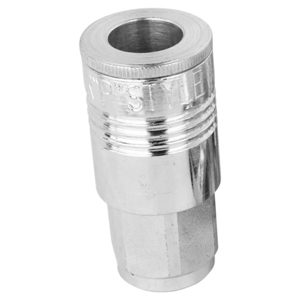 P-Style Pneumatic Coupler — 1/4 in Female NPT, 3/8 in Basic Flow, Steel, 300 psi, 250°F, 8-Ball, Buna-N