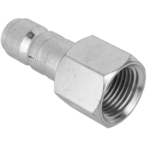 Pneumatic Quick-Connect Plug — High-Flow, 1/2 in Basic Flow, 1/2 in Female NPT, Steel, 300 psi, 99 SCFM (1818)