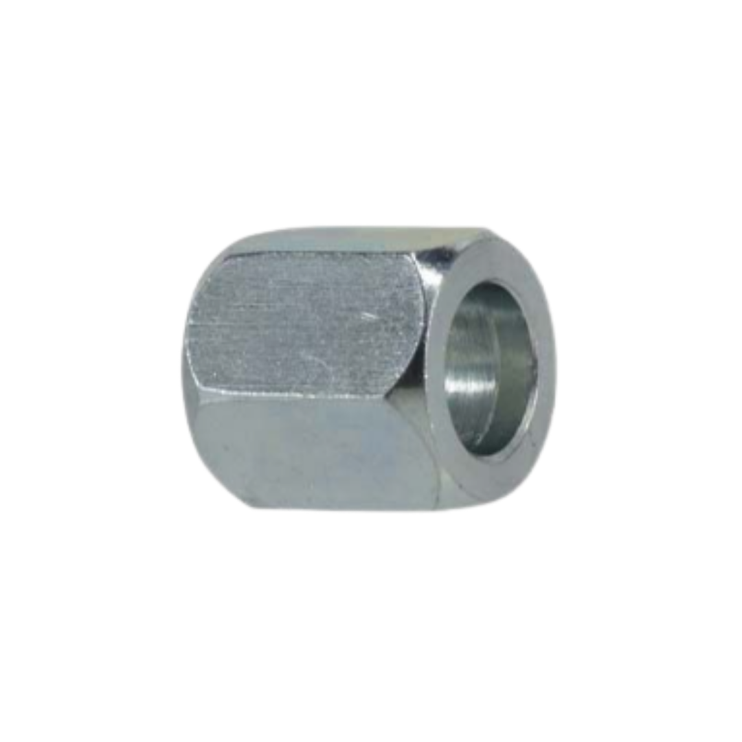 3/16" JIC Tube Nut – Steel, 3/8"-24 UNF, Hydraulic Fitting