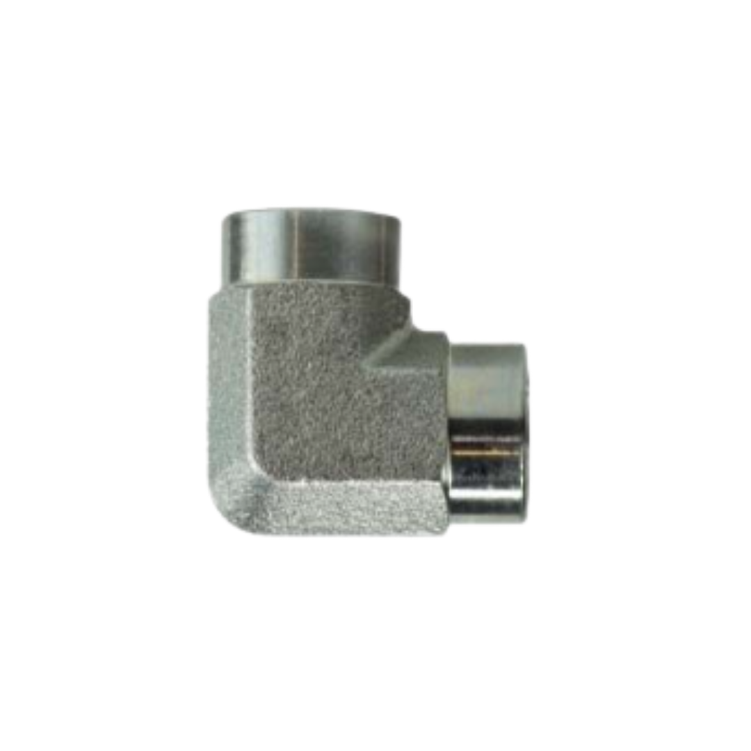 1/4" x 1/4" Steel 90° Elbow – NPT Female x Female Pipe Fitting, High-Pressure