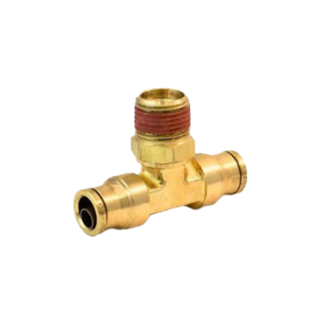 1/4" x 1/4" DOT Push-to-Connect Swivel Male Branch Tee