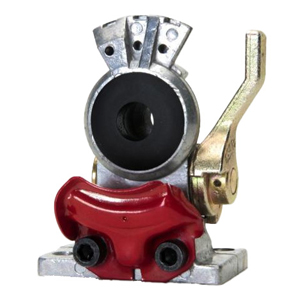 Emergency Aluminum Shutoff Gladhand – 3/8"-18 Port, SAE J318 Compliant