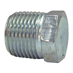 Hydraulic Pipe Plug – 3/8" NPTF Male – Carbon Steel Hex Head, Zinc-Plated