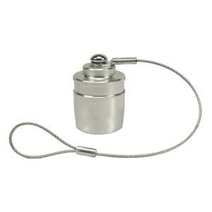 H-Series ISO-B Aluminum Hydraulic Quick-Connect Dust Caps with Lanyard – 1/4", 3/8", 1/2" (WH-H2DC-A, WH-H3DC-A, WH-H4DC-A)