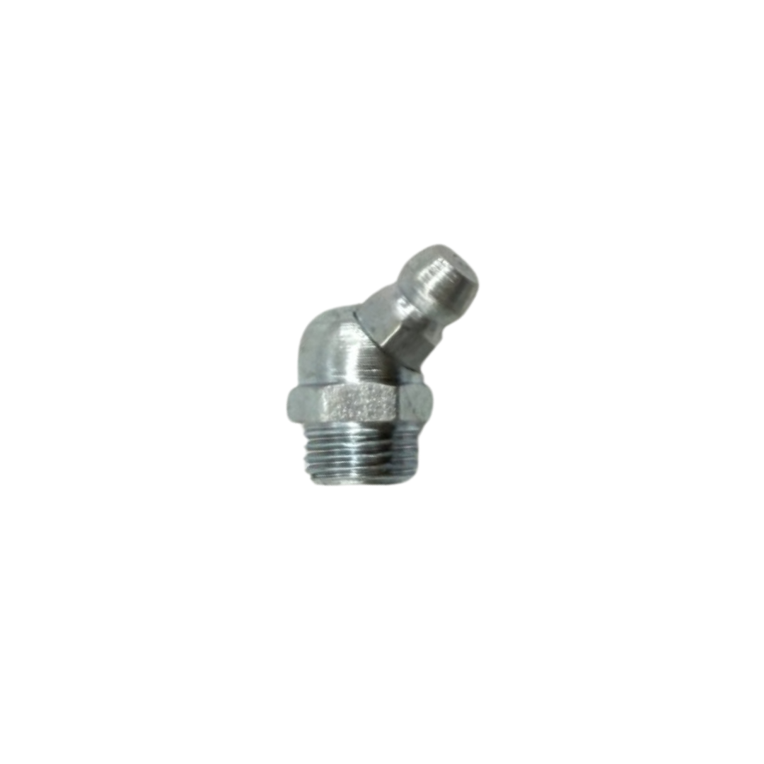 M10 x 1 mm Grease Fitting – 45°, Metric Thread